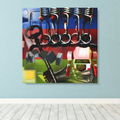 GMT 24 Heures Projekt Farbverlaufsfarben Rahmen S Leinwanddruck (Insitu (Holzboden))