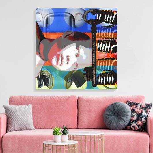 GMT 24 Heures Projekt Puppensteigung Farben Rahmen Leinwanddruck (Insitu (Wohnzimmer))