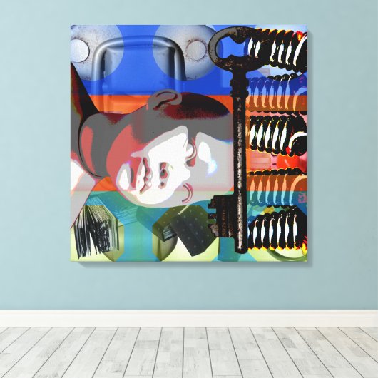 GMT 24 Heures Projekt Puppensteigung Farben Rahmen Leinwanddruck (Insitu (Holzboden))