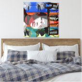 GMT 24 Heures Projekt Puppensteigung Farben Rahmen Leinwanddruck (Insitu (Schlafzimmer))