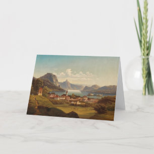 Gmunden Schloss Ort   Johann Wilhelm Jankowsky Karte