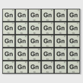 GN - Gin-Chemie-Periodensystem-Symbol Geschenkpapier (Flach)