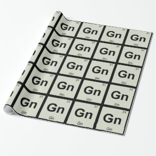 GN - Gin-Chemie-Periodensystem-Symbol Geschenkpapier