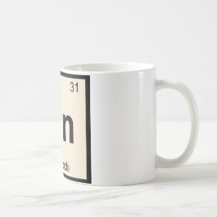 Gn - Gnocchi Chemie Periodensystem-Symbol Kaffeetasse