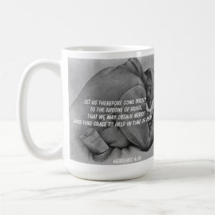 Gnade finden, um in Zeiten der Not zu helfen Kaffeetasse