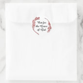 Gnade Gottes Erholung Slogan Inspiration Sprichwor Runder Aufkleber (Tasche)