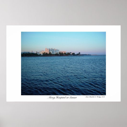 Gnade Hospital bei Sunset Poster (Vorne)