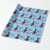Gnade in der Krippe babyblau Geschenkpapier (Ungerollt)