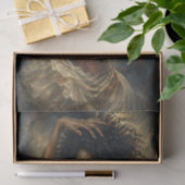 Gnade in roter Seiden-Decoupage Seidenpapier (Geschenk)