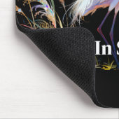 "Gnade in Stille" Fantasy-Reiher-Mauspad Mousepad (Ecke)