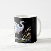 "Gnade in Stille" Fantasy-Reiher-Tasse Kaffeetasse (VorderseiteRechts)