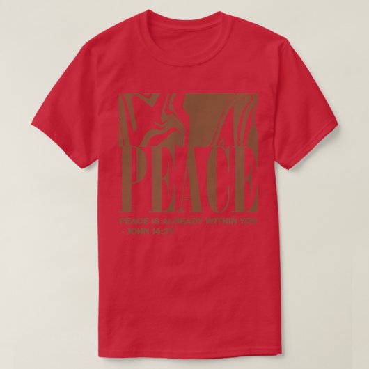 Gnade, John 1427, Der Frieden T-Shirt (Design vorne)
