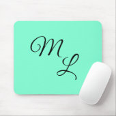 Gnade: Schwarz auf Minze Grün Mousepad (Mit Mouse)