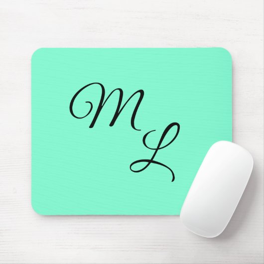 Gnade: Schwarz auf Minze Grün Mousepad (Mit Mouse)