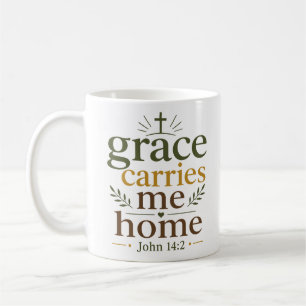Gnade trägt mich nach Hause Inspirierende christli Kaffeetasse