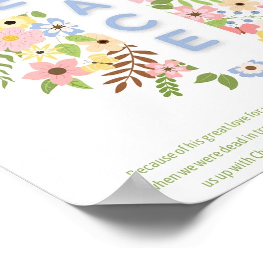 Gnade und Barmherzigkeit Poster (Ecke)