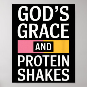 Gnade- und Eiweißschüttler - Christlich Poster