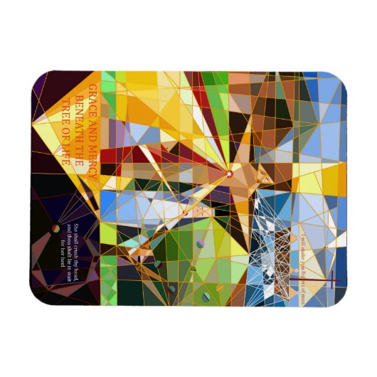 Gnade und Gnade Tree des Lebens Christliche Kunst Magnet (Horizontal)