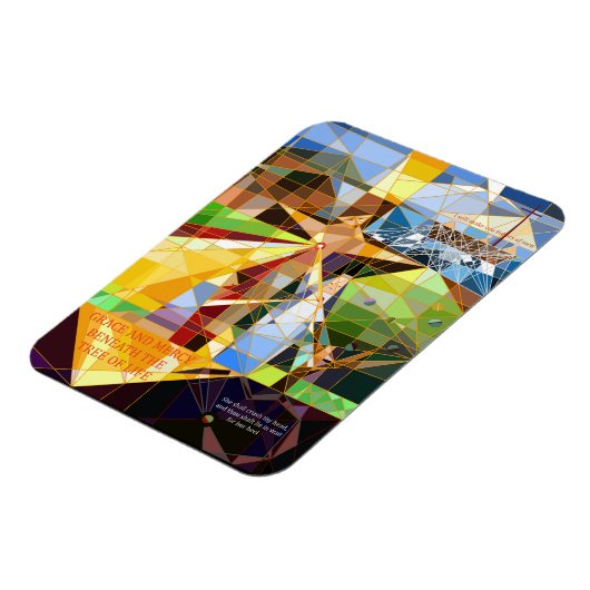 Gnade und Gnade Tree des Lebens Christliche Kunst Magnet (Linke Seite)
