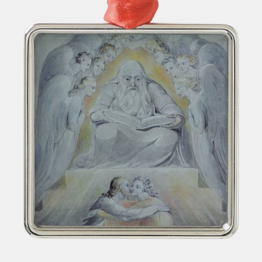 Gnade und Wahrheit werden zusammen getroffen Silbernes Ornament (Vorne)