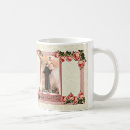Gnaden-Jesuss I St. Faustina göttliches Vertrauen Kaffeetasse (Rechts)
