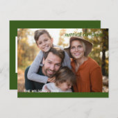 gnädiges, modernes Script-Foto Postkarte (Vorne/Hinten)