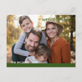 gnädiges, modernes Script-Foto Postkarte