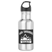Gnar Shredders Society Edelstahlflasche (Vorderseite)