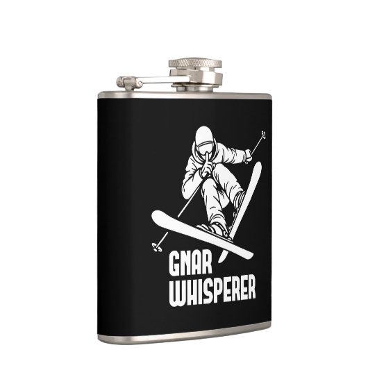 Gnar Whisperer Skiing Flachmann (Rechts)