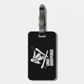 Gnar Whisperer Skiing Gepäckanhänger (Rückseite vertikal)