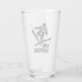 Gnar Whisperer Skiing Glas (Rückseite)