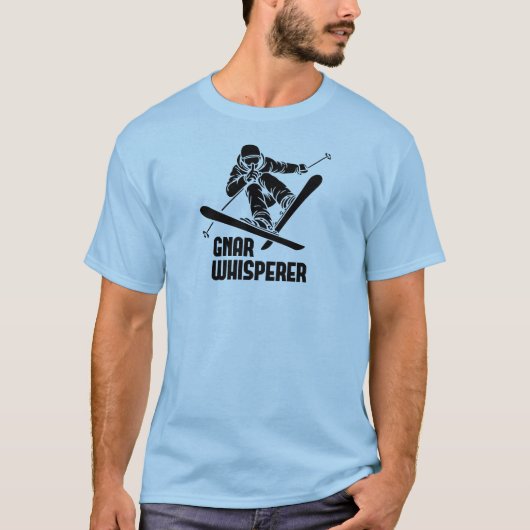 Gnar Whisperer Skiing T-Shirt (Vorderseite)
