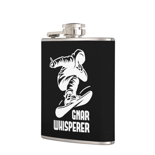 Gnar Whisperer Snowboarding Flachmann (Links)