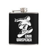 Gnar Whisperer Snowboarding Flachmann (Vorderseite)