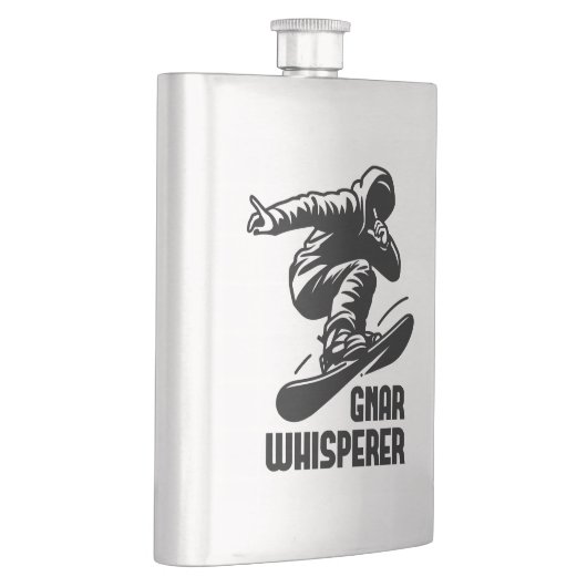 Gnar Whisperer Snowboarding Flachmann (Rechts)
