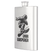 Gnar Whisperer Snowboarding Flachmann (Links)