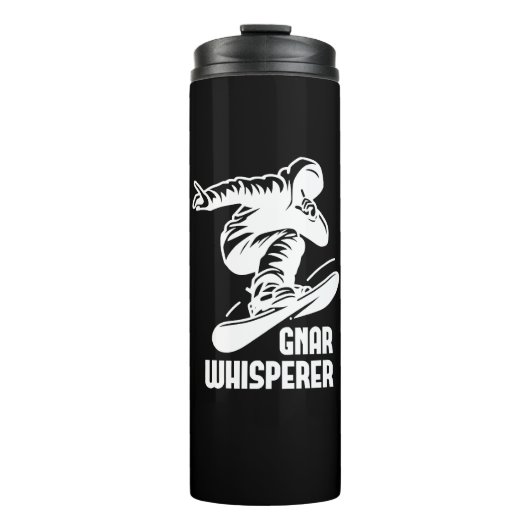 Gnar Whisperer Snowboarding Thermosbecher (Vorderseite)
