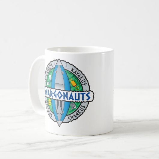 Gnargonauts Aufblasbare Kayakers Kaffeetasse (Vorderseite Links)