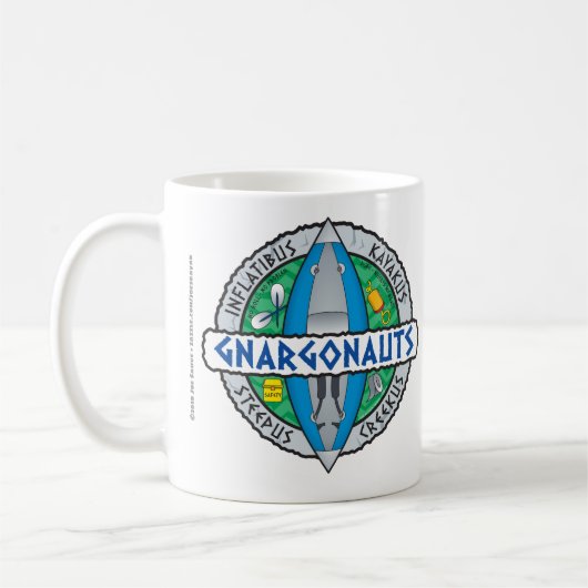 Gnargonauts Aufblasbare Kayakers Kaffeetasse (Links)