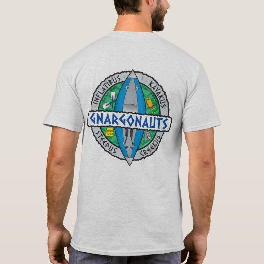 Gnargonauts - Zurück Print mit Personalisierter Vo T-Shirt (Rückseite)