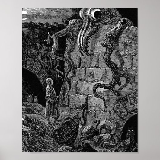 Gnarled Monster by Gustave Dore Poster (Vorne)
