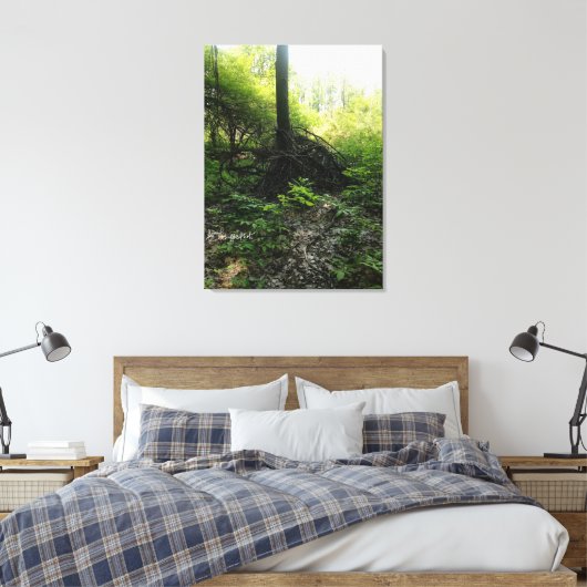 Gnarled Tree Base Leinwanddruck (Insitu (Schlafzimmer))