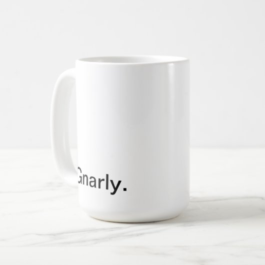Gnarly Becher Kaffeetasse (Vorderseite Links)