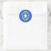 Gnarly Flag Runder Aufkleber (Tasche)