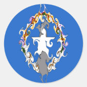 Gnarly Flag Runder Aufkleber (Vorderseite)