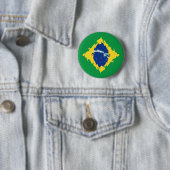 Gnarly Flagge Brasiliens Button (Beispiel)