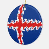 Gnarly Flagge Islands Keramik Ornament (Links)