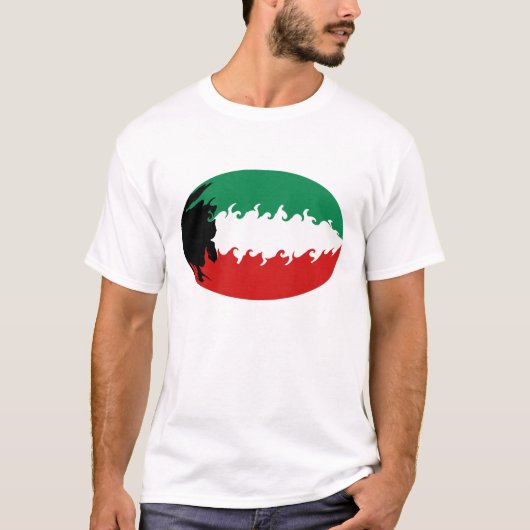 Gnarly Flagge Kuwait Kuwaits T-Shirt (Vorderseite)