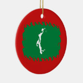 Gnarly Flagge Malediven Keramikornament (Rechts)