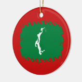 Gnarly Flagge Malediven Keramikornament (Links)